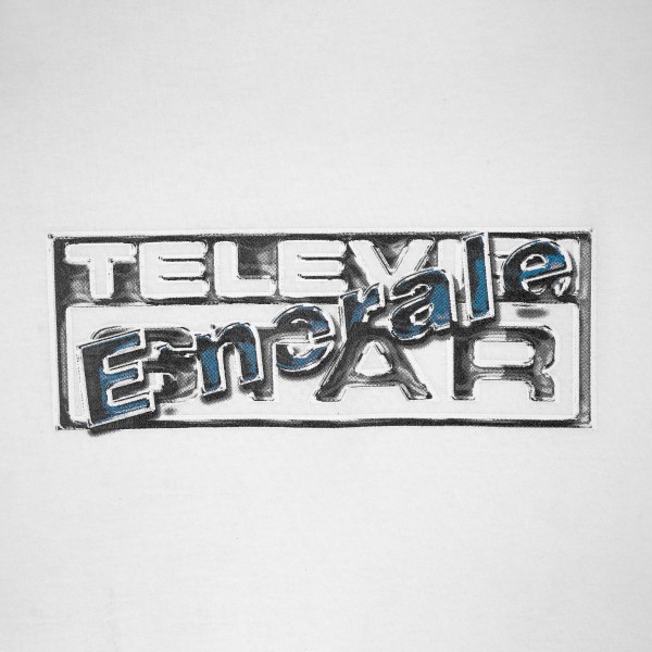 EMERALE X TELEVISI STAR LOGO BOX WHITE T-SHIRT | EMERALE