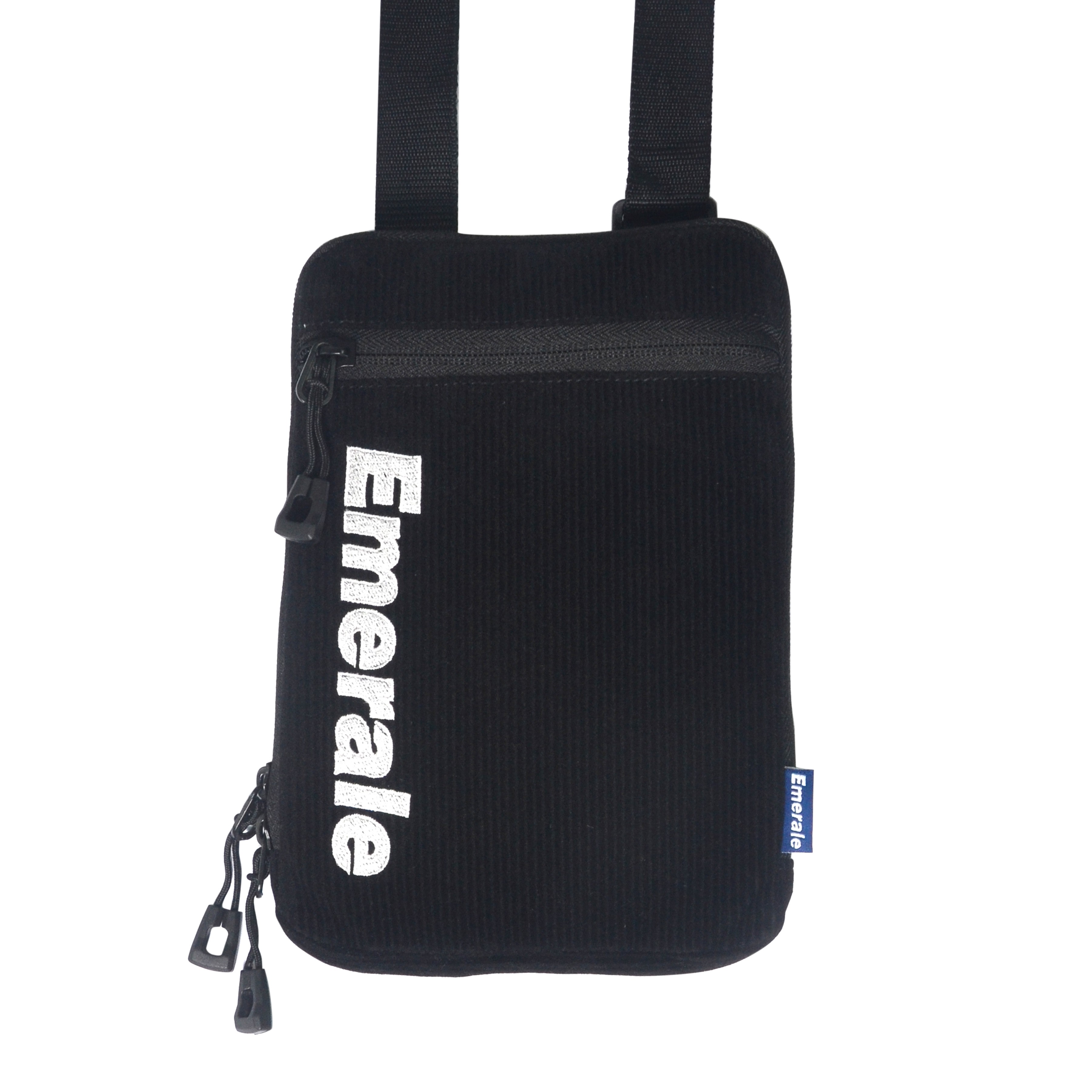 Product - SHOULDER BAG CORDUROY BLACK | EMERALE