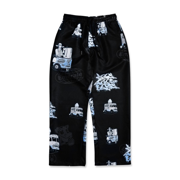 ICE COLD BLUE LONG PANTS BLACK | EMERALE