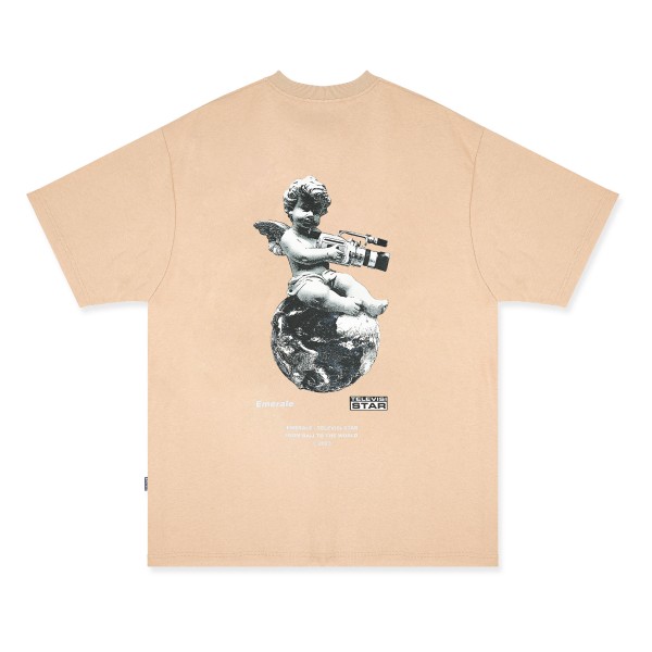 EMERALE X TELEVISI STAR CREAM T-SHIRT | EMERALE