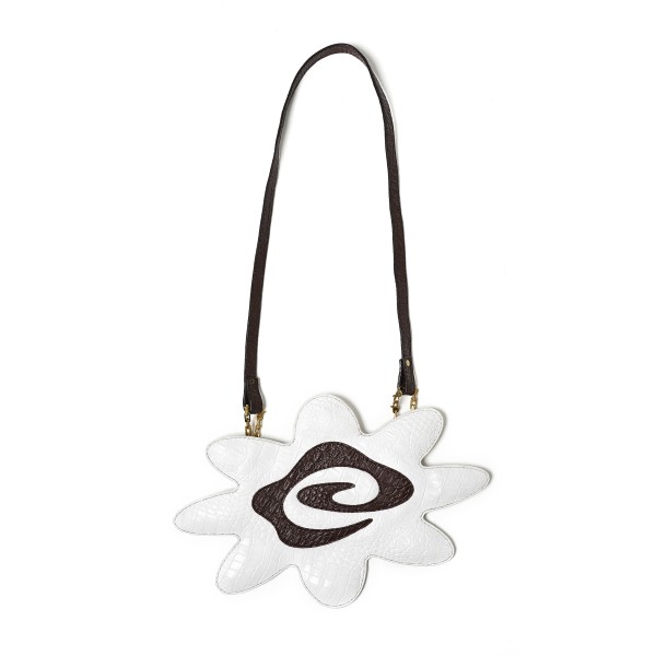 BLOSSOM LOGO CROCO BAG WHITE | EMERALE