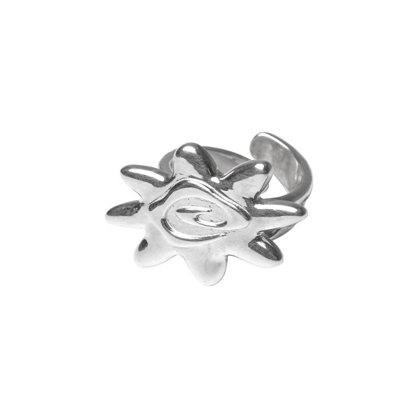 RING BLOSSOM LOGO SILVER | EMERALE