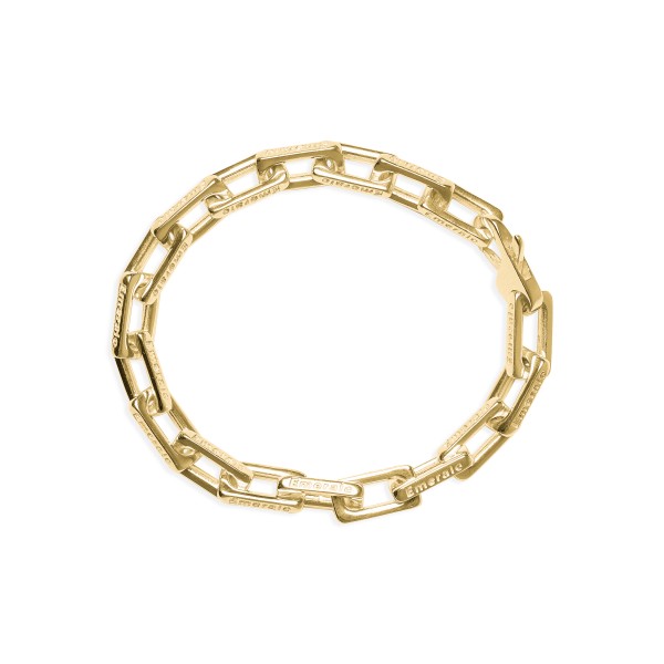 CHAIN ICON BRACELET GOLD | EMERALE
