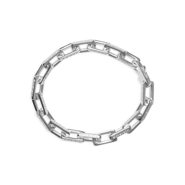 CHAIN ICON BRACELET SILVER | EMERALE